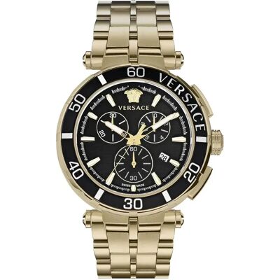 Versace Montre Ve3l00522 Yellow Gold / Yellow Gold One Size Homme - Publicité Versace Montre Ve3l00522 Yellow Gold / Yellow Gold One Size Homme - Publicité