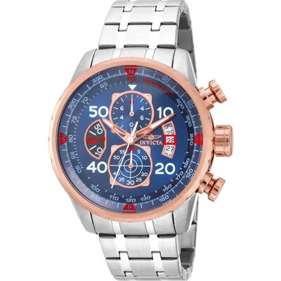 Invicta Montre 17203 Silver Grey Rose Gold One Size Homme - Publicité Invicta Montre 17203 Silver Grey Rose Gold One Size Homme - Publicité