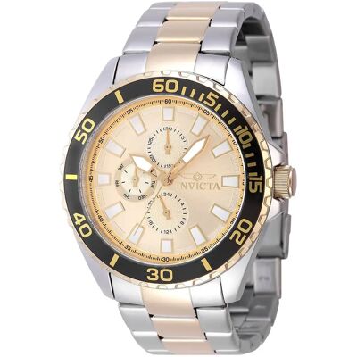 Invicta Montre 47579 Silver Grey Yellow Gold One Size Homme - Publicité Invicta Montre 47579 Silver Grey Yellow Gold One Size Homme - Publicité