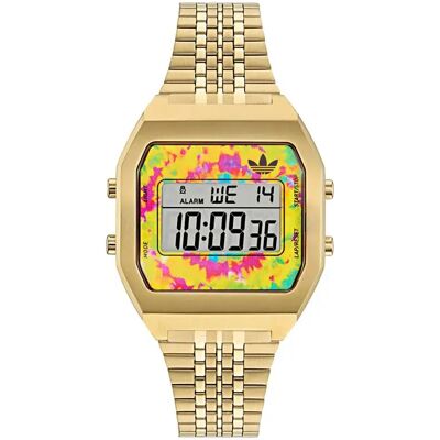 Adidas Montre Pour Femme Digital Two Golden One Size Femme - Publicité Adidas Montre Pour Femme Digital Two Golden One Size Femme - Publicité