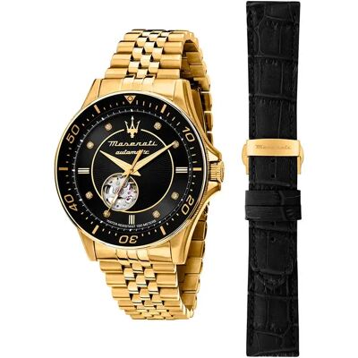 Maserati Montre Sfida 44 Mm Automatic Golden / Gold One Size Homme - Publicité Maserati Montre Sfida 44 Mm Automatic Golden / Gold One Size Homme - Publicité