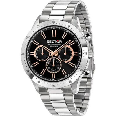 Sector Montre 270 45 Mm Silver / Black Dial One Size Homme - Publicité Sector Montre 270 45 Mm Silver / Black Dial One Size Homme - Publicité
