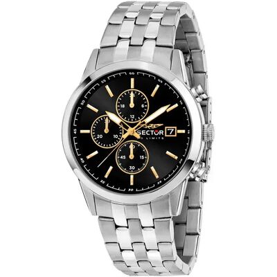 Sector Montre 660 42 Mm Chronograph Silver / Black Dial One Size Homme - Publicité Sector Montre 660 42 Mm Chronograph Silver / Black Dial One Size Homme - Publicité