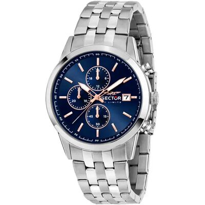 Sector Montre 660 42 Mm Chronograph Silver / Navy Dial One Size Homme - Publicité Sector Montre 660 42 Mm Chronograph Silver / Navy Dial One Size Homme - Publicité