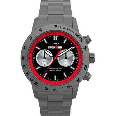 Timex Montre Ironman Premium Grey / Gun metal / Smoke One Size Homme - Publicité Timex Montre Ironman Premium Grey / Gun metal / Smoke One Size Homme - Publicité