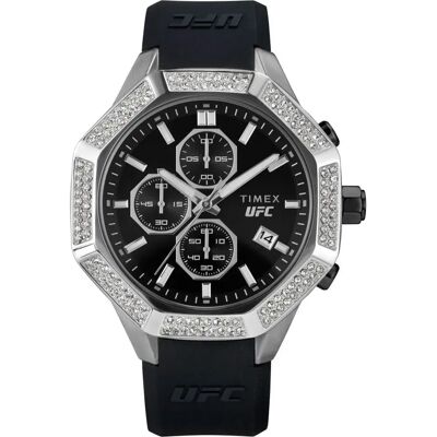 Timex Montre Ufc King Black / Silver Dial One Size Homme - Publicité Timex Montre Ufc King Black / Silver Dial One Size Homme - Publicité