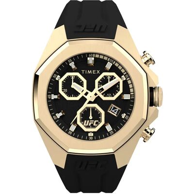 Timex Montre Ufc Pro Black / Gold Dial One Size Homme - Publicité Timex Montre Ufc Pro Black / Gold Dial One Size Homme - Publicité