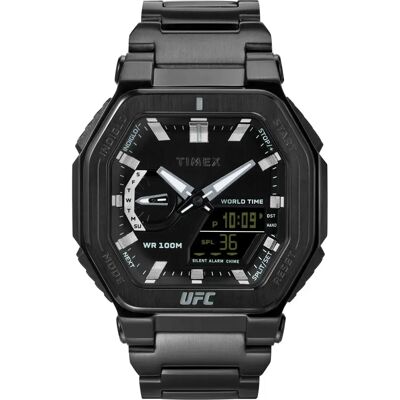 Timex Montre Ufc Colossus Black Stainless Steel One Size Homme - Publicité Timex Montre Ufc Colossus Black Stainless Steel One Size Homme - Publicité