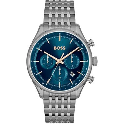 Boss Montre 1514083 45 Mm Dark Grey / Navy Blue / Mineral One Size Homme - Publicité Boss Montre 1514083 45 Mm Dark Grey / Navy Blue / Mineral One Size Homme - Publicité