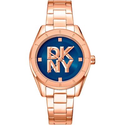 Dkny Montre Pour Femme Chambers Midi 34 Mm Rose Gold / Night Blue / Mineral One Size Femme - Publicité Dkny Montre Pour Femme Chambers Midi 34 Mm Rose Gold / Night Blue / Mineral One Size Femme - Publicité