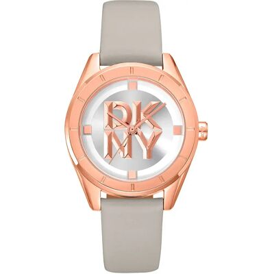 Dkny Montre Pour Femme Chambers Midi 34 Mm Silver Grey / Rose Gold / Mineral One Size Femme - Publicité Dkny Montre Pour Femme Chambers Midi 34 Mm Silver Grey / Rose Gold / Mineral One Size Femme - Publicité