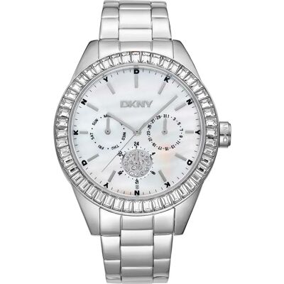 Dkny Montre Pour Femme Nolita Multi Glitz 40 Mm Silver Grey / Mother Of Pearl / Antique White / Mineral One Size Femme - Publicité Dkny Montre Pour Femme Nolita Multi Glitz 40 Mm Silver Grey / Mother Of Pearl / Antique White / Mineral One Size Femme - Publicité