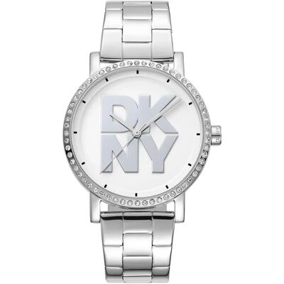 Dkny Montre Pour Femme Soho Logo 36 Mm Silver Grey / Silver Grey / White / Mineral One Size Femme - Publicité Dkny Montre Pour Femme Soho Logo 36 Mm Silver Grey / Silver Grey / White / Mineral One Size Femme - Publicité