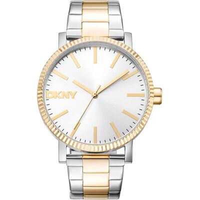 Dkny Montre Pour Femme Soho Maxi 40 Mm Silver Grey / Yellow Gold / Silver Grey / Mineral One Size Femme - Publicité Dkny Montre Pour Femme Soho Maxi 40 Mm Silver Grey / Yellow Gold / Silver Grey / Mineral One Size Femme - Publicité