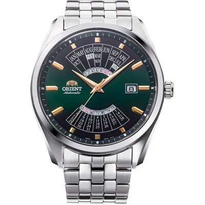 Orient Watches Montre Contemporary Multi Year Calendar 43 Mm Silver Grey / Green / Mineral One Size Homme - Publicité Orient Watches Montre Contemporary Multi Year Calendar 43 Mm Silver Grey / Green / Mineral One Size Homme - Publicité