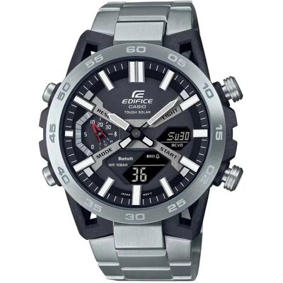 Casio Montre Ecb-2000d 51 Mm Silver / Black / Mineral One Size - Publicité Casio Montre Ecb-2000d 51 Mm Silver / Black / Mineral One Size - Publicité