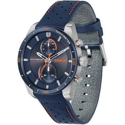 Hugo Montre 1530371 5 Atm 44 Mm Navy Blue / Orange One Size Homme - Publicité Hugo Montre 1530371 5 Atm 44 Mm Navy Blue / Orange One Size Homme - Publicité