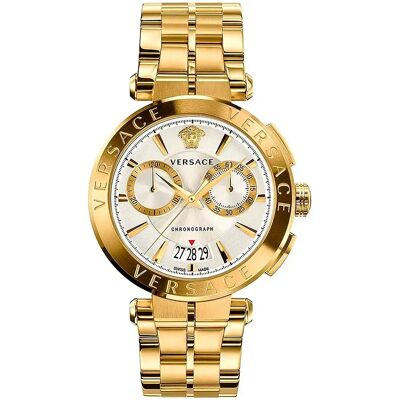 Versace Montre Ve1d01920 Yellow Gold / Metal Silver Grey Champagne One Size Homme - Publicité Versace Montre Ve1d01920 Yellow Gold / Metal Silver Grey Champagne One Size Homme - Publicité