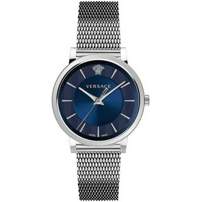 Versace Montre Ve5a00520 Silver Grey / Metal Night Blue One Size Homme,Femme - Publicité Versace Montre Ve5a00520 Silver Grey / Metal Night Blue One Size Homme,Femme - Publicité