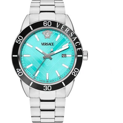 Versace Montre Veyca0324 Silver Grey / Metal Turquoise One Size Homme - Publicité Versace Montre Veyca0324 Silver Grey / Metal Turquoise One Size Homme - Publicité