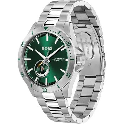 Boss Montre Troper Automatic 43 Mm Silver / Green / Mineral One Size Homme - Publicité Boss Montre Troper Automatic 43 Mm Silver / Green / Mineral One Size Homme - Publicité