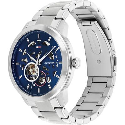 Tommy Hilfiger Montre Henry 43 Mm Silver / Blue / Mineral One Size - Publicité Tommy Hilfiger Montre Henry 43 Mm Silver / Blue / Mineral One Size - Publicité