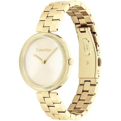Calvin Klein Watches Montre Pour Femme 25100014 32 Mm Gold / Gold / Mineral One Size Femme - Publicité Calvin Klein Watches Montre Pour Femme 25100014 32 Mm Gold / Gold / Mineral One Size Femme - Publicité