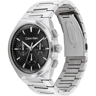 Calvin Klein Watches Montre 25200459 44 Mm Silver / Black / Mineral One Size Homme - Publicité Calvin Klein Watches Montre 25200459 44 Mm Silver / Black / Mineral One Size Homme - Publicité