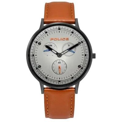 Police Montre Pl15968jsb04 Quartz 3 Atm 42 Mm Black / Brown / Grey One Size Homme - Publicité Police Montre Pl15968jsb04 Quartz 3 Atm 42 Mm Black / Brown / Grey One Size Homme - Publicité