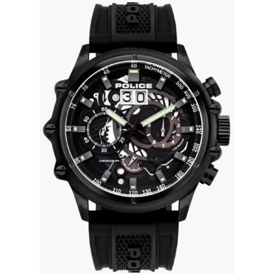 Police Montre Pl16018jsb02p Quartz 48 Mm Black / Black / Black One Size - Publicité Police Montre Pl16018jsb02p Quartz 48 Mm Black / Black / Black One Size - Publicité