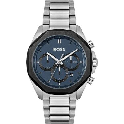 Boss Montre 1514015 5atm 43mm Blue / Mineral One Size Homme - Publicité Boss Montre 1514015 5atm 43mm Blue / Mineral One Size Homme - Publicité