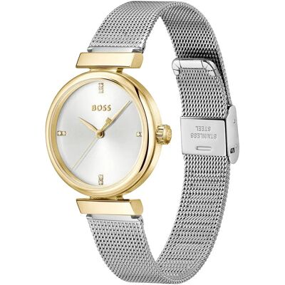 Boss Montre Pour Femme 1502853 32mm Silver / Gold / White One Size Femme - Publicité Boss Montre Pour Femme 1502853 32mm Silver / Gold / White One Size Femme - Publicité
