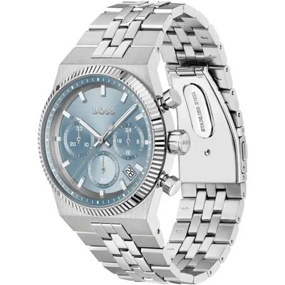 Boss Montre 1514306 41mm Silver / Light Blue One Size Homme - Publicité Boss Montre 1514306 41mm Silver / Light Blue One Size Homme - Publicité