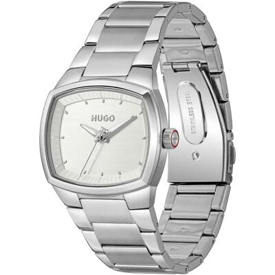 Hugo Montre 1530460 40mm Silver / White One Size Homme - Publicité Hugo Montre 1530460 40mm Silver / White One Size Homme - Publicité