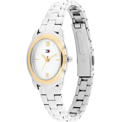Tommy Hilfiger Montre Pour Femme Demi Oval 21mm Silver / Silver One Size Femme - Publicité Tommy Hilfiger Montre Pour Femme Demi Oval 21mm Silver / Silver One Size Femme - Publicité