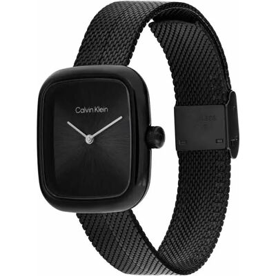 Calvin Klein Watches Montre Pour Femme Adore 30mm Black / Black One Size Femme - Publicité Calvin Klein Watches Montre Pour Femme Adore 30mm Black / Black One Size Femme - Publicité