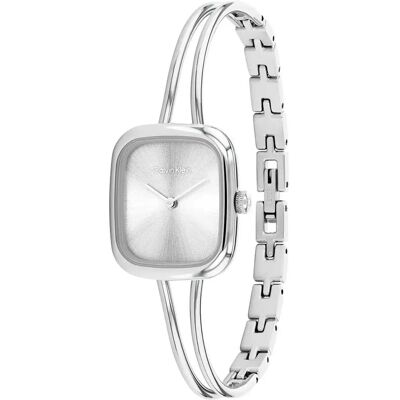 Calvin Klein Watches Montre Pour Femme Adore 24mm Silver / Silver One Size Femme - Publicité Calvin Klein Watches Montre Pour Femme Adore 24mm Silver / Silver One Size Femme - Publicité