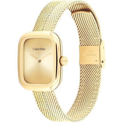 Calvin Klein Watches Montre Pour Femme Adore 30mm Gold / Gold One Size Femme - Publicité Calvin Klein Watches Montre Pour Femme Adore 30mm Gold / Gold One Size Femme - Publicité