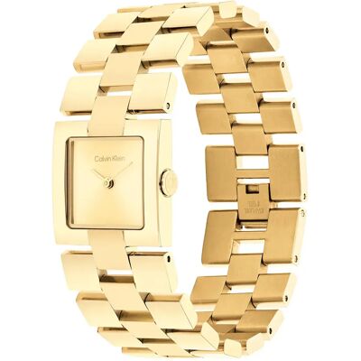 Calvin Klein Watches Montre Pour Femme Meridian 22mm Gold / Gold One Size - Publicité Calvin Klein Watches Montre Pour Femme Meridian 22mm Gold / Gold One Size - Publicité