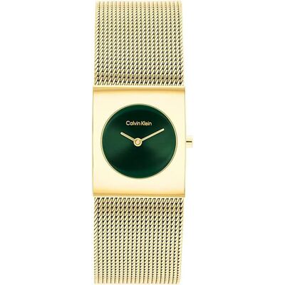 Calvin Klein Watches Montre Pour Femme Pulse 21mm Gld / Green One Size Femme - Publicité Calvin Klein Watches Montre Pour Femme Pulse 21mm Gld / Green One Size Femme - Publicité