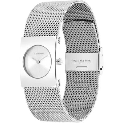 Calvin Klein Watches Montre Pour Femme Pulse 21mm Silver / Silver One Size Femme - Publicité Calvin Klein Watches Montre Pour Femme Pulse 21mm Silver / Silver One Size Femme - Publicité