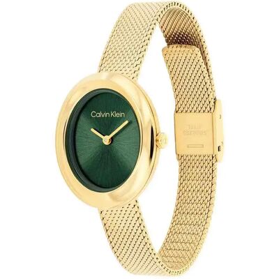 Calvin Klein Watches Montre Pour Femme Twisted Bezel 24mm Silver / Gols One Size - Publicité Calvin Klein Watches Montre Pour Femme Twisted Bezel 24mm Silver / Gols One Size - Publicité