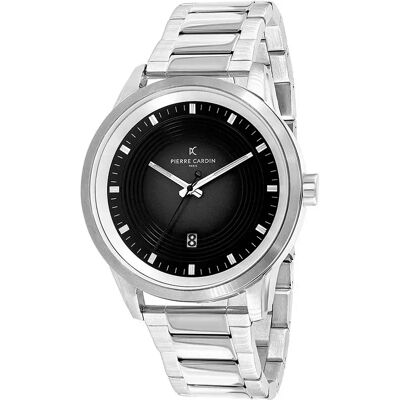 Pierre Cardin Montre Ccp.5024 45mm 3atm Quartz Analogical Grey / Black / Mineral One Size Homme - Publicité Pierre Cardin Montre Ccp.5024 45mm 3atm Quartz Analogical Grey / Black / Mineral One Size Homme - Publicité
