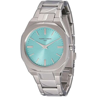 Pierre Cardin Montre Pour Femme Cf.1008.ms.1 32mm 3atm Quartz Analogical Grey / Blue / Mineral One Size - Publicité Pierre Cardin Montre Pour Femme Cf.1008.ms.1 32mm 3atm Quartz Analogical Grey / Blue / Mineral One Size - Publicité
