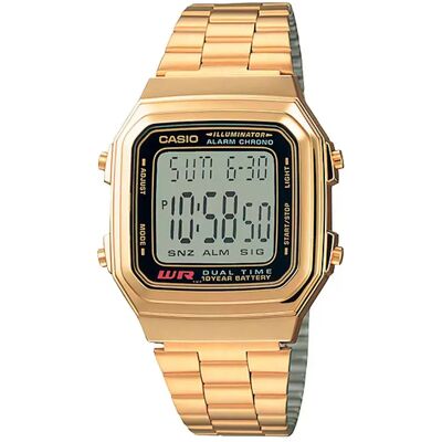 Casio Montre A178wga-1adf 41.2mm 3atm Quartz Digital Gold / Grey / Mineral One Size - Publicité Casio Montre A178wga-1adf 41.2mm 3atm Quartz Digital Gold / Grey / Mineral One Size - Publicité
