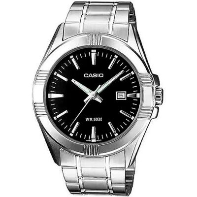 Casio Montre Mtp-1308d-1a 48.9mm 5atm Quartz Analogical Grey / Black / Mineral One Size Homme - Publicité Casio Montre Mtp-1308d-1a 48.9mm 5atm Quartz Analogical Grey / Black / Mineral One Size Homme - Publicité