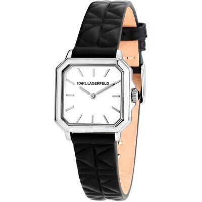 Karl Lagerfeld Montre Pour Femme Square Classics 33mm 5atm Quartz/analogical Black / White / One Size Femme - Publicité Karl Lagerfeld Montre Pour Femme Square Classics 33mm 5atm Quartz/analogical Black / White / One Size Femme - Publicité