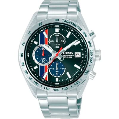 Lorus Watches Montre Rm391jx9 43mm 10atm Quartz/analogical Silver / Black / Mineral One Size Homme - Publicité Lorus Watches Montre Rm391jx9 43mm 10atm Quartz/analogical Silver / Black / Mineral One Size Homme - Publicité