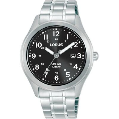 Lorus Watches Montre Rx385ax9 40mm Quartz/analogical Silver / Black / Mineral One Size Homme - Publicité Lorus Watches Montre Rx385ax9 40mm Quartz/analogical Silver / Black / Mineral One Size Homme - Publicité