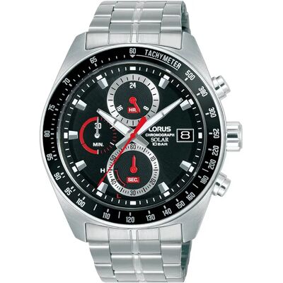 Lorus Watches Montre Rz615ax9 43mm 10atm Quartz/analogical Silver / Black / Mineral One Size Homme - Publicité Lorus Watches Montre Rz615ax9 43mm 10atm Quartz/analogical Silver / Black / Mineral One Size Homme - Publicité